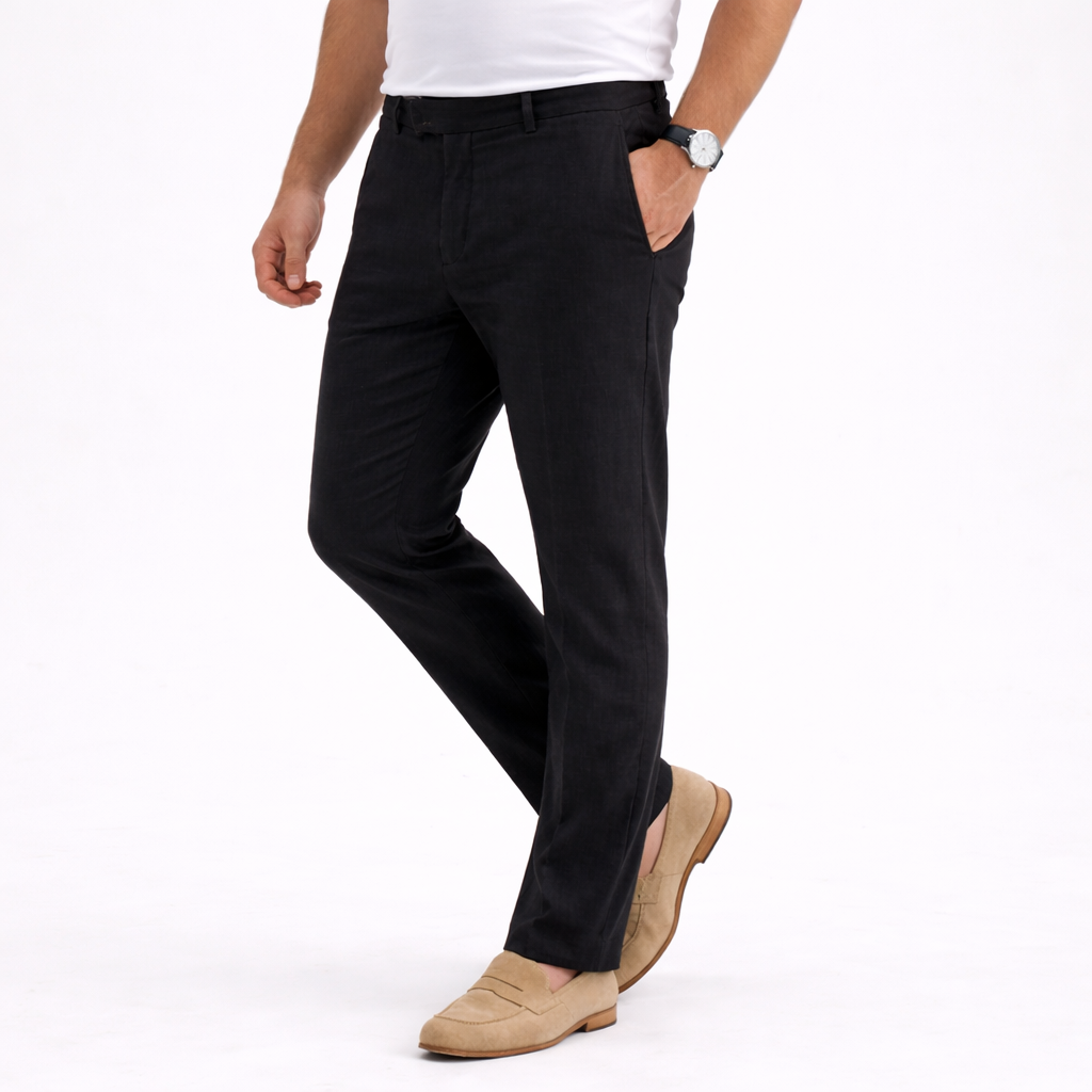 Linen Trouser Black
