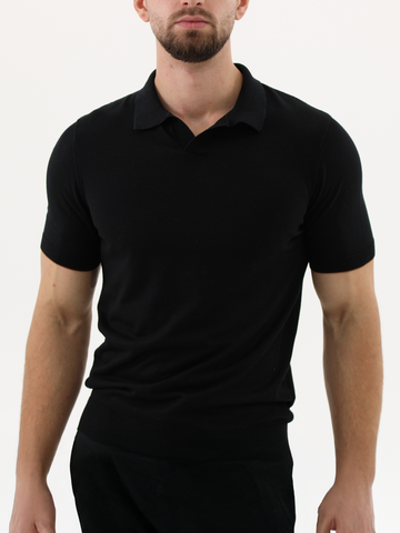 Open Colar Polo Black