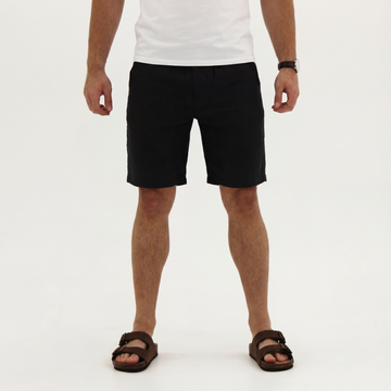 Linen Shorts Black